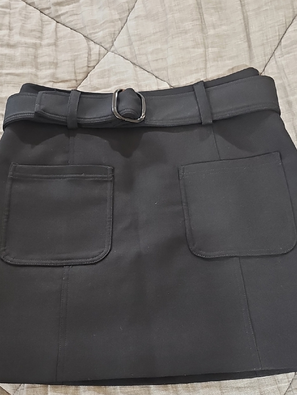 Sézane Black Lined Skirt